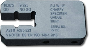 Charpy Notch Specimen Gauge